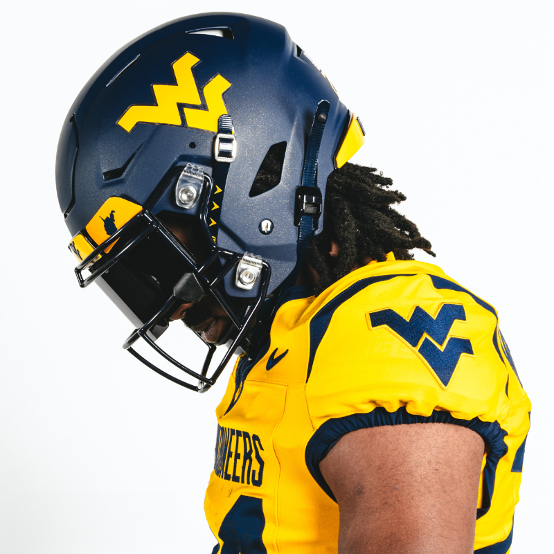 Detail of the West Virginia black uniform